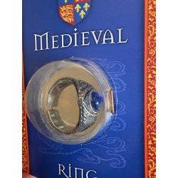 Bague médiévale Chevalier Argentée